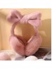 Solid Color Heart Plush Earmuff